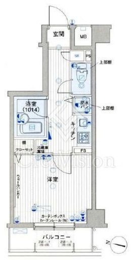 パークウェル渋谷本町 6階 間取り図