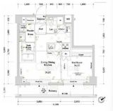 アクサス渋谷笹塚 2階 間取り図