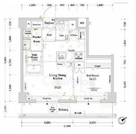 アクサス渋谷笹塚 2階 間取り図