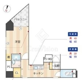 メインステージ東神田 10階 間取り図