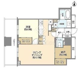 アトラスブランズタワー三河島 21階 間取り図
