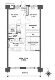 コンフォリア高島平 1-605 間取り図