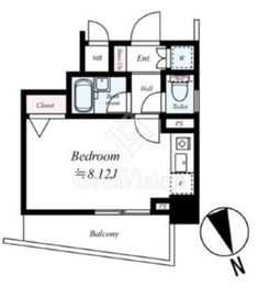 レガリアレジデンス早稲田イクス 4階 間取り図