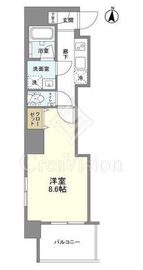 GRAND ARC笹塚 8階 間取り図