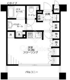 日神デュオステージ早稲田 8階 間取り図