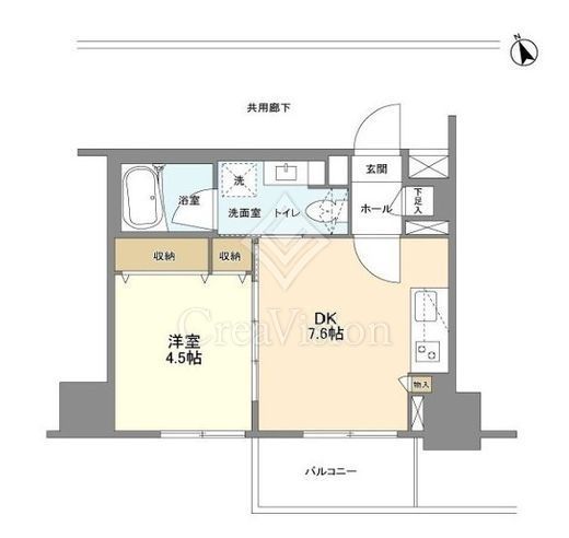 グランカーサ新宿御苑 1305 間取り図