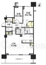 クラッシィハウス世田谷公園マスターズガーデン 6階 間取り図