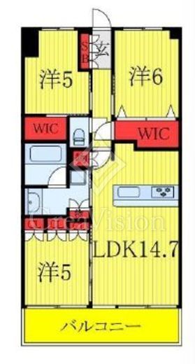 ヴェレーナグラン北赤羽マナープレイス 5階 間取り図