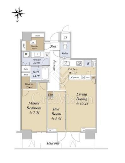 パークタワー西新宿 38階 間取り図