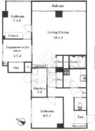 ドミール五番町 11階 間取り図