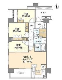 ライオンズウイングゲート 5階 間取り図