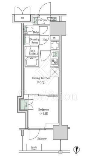 ブルックサイドレジデンス木場 1029 間取り図