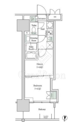 ブルックサイドレジデンス木場 1035 間取り図