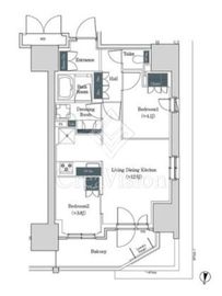 ブルックサイドレジデンス木場 1039 間取り図
