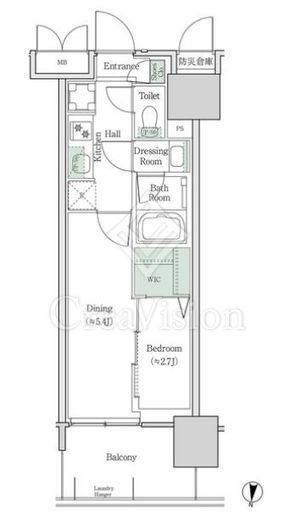 ブルックサイドレジデンス木場 529 間取り図
