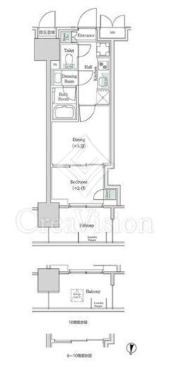 ブルックサイドレジデンス木場 532 間取り図