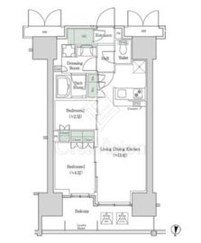 ブルックサイドレジデンス木場 546 間取り図