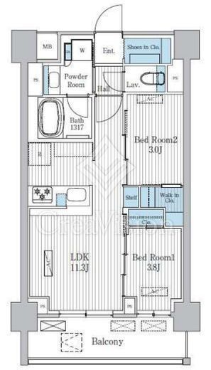 Terra蚕糸の森 508 間取り図