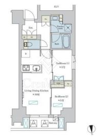 ブリリアイスト浅草 901 間取り図