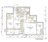 HARUMI FLAG SUN VILLAGE T棟 (晴海フラッグ サンヴィレッジ T棟) 50階 間取り図