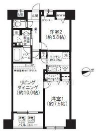 グリーンパーク東日本橋 8階 間取り図