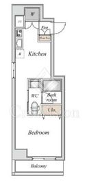 エスティメゾン川崎本町 801 間取り図