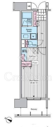 クロスレジデンス東十条 702 間取り図