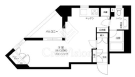 ヴィア・シテラ新宿 2階 間取り図