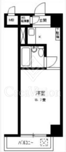 グランドメゾン新宿御苑 5階 間取り図