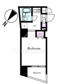プレール新宿余丁町 12階 間取り図