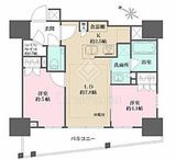 ザ・パークハウスアーバンス早稲田 7階 間取り図