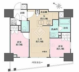 ザ・パークハウスアーバンス早稲田 7階 間取り図