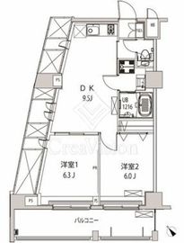 グローリア十条 403 間取り図