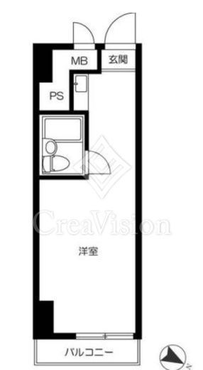 五反田ダイヤモンドマンション 13階 間取り図