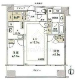 アスコットパーク新御徒町ソレイユ 3階 間取り図