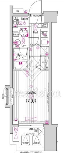 グランド・ガーラ横浜大口 6階 間取り図