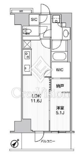 WORVE横浜伊勢佐木町 810 間取り図