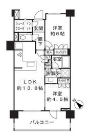 リストレジデンス用賀 2階 間取り図