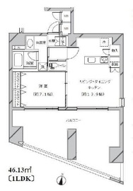 ライジングプレイス秋葉原 12階 間取り図