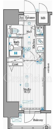ガーラ・グランディ川崎 4階 間取り図