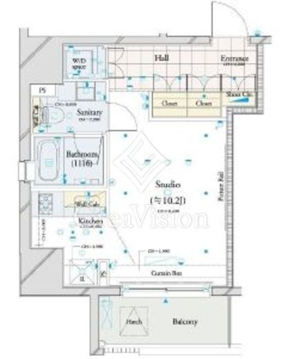 コンシェリア恵比寿 12階 間取り図