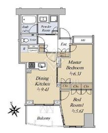 THE CONOE代官山 3階 間取り図