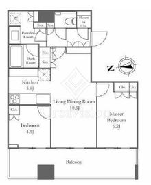 WORLD TOWER RESIDENCE 25階 間取り図