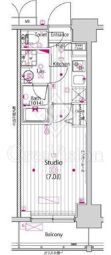 ガーラ横濱関内グランドステージ 3階 間取り図