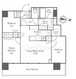 THE YOKOHAMA FRONT TOWER (ザ・ヨコハマフロントタワー) 23階 間取り図
