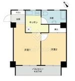 キャッスル荻窪 9階 間取り図