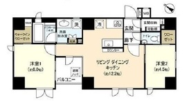 グリーンパーク東日本橋リバーテラス 7階 間取り図