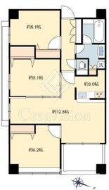 サンクチュアリ菊川リバーサイドステージ 5階 間取り図