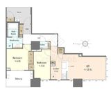 ドゥ・トゥール 8階 間取り図