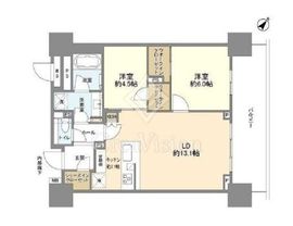 ブランズタワー豊洲 43階 間取り図